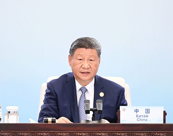 习近平主持上海合作组织成员国元首理事会第二十五次会议并发表重要讲话1600.png